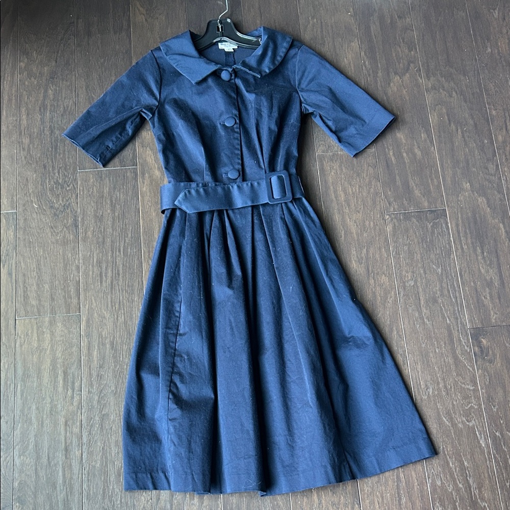 Isaac Mizrahi for Target Belted blue dress 2